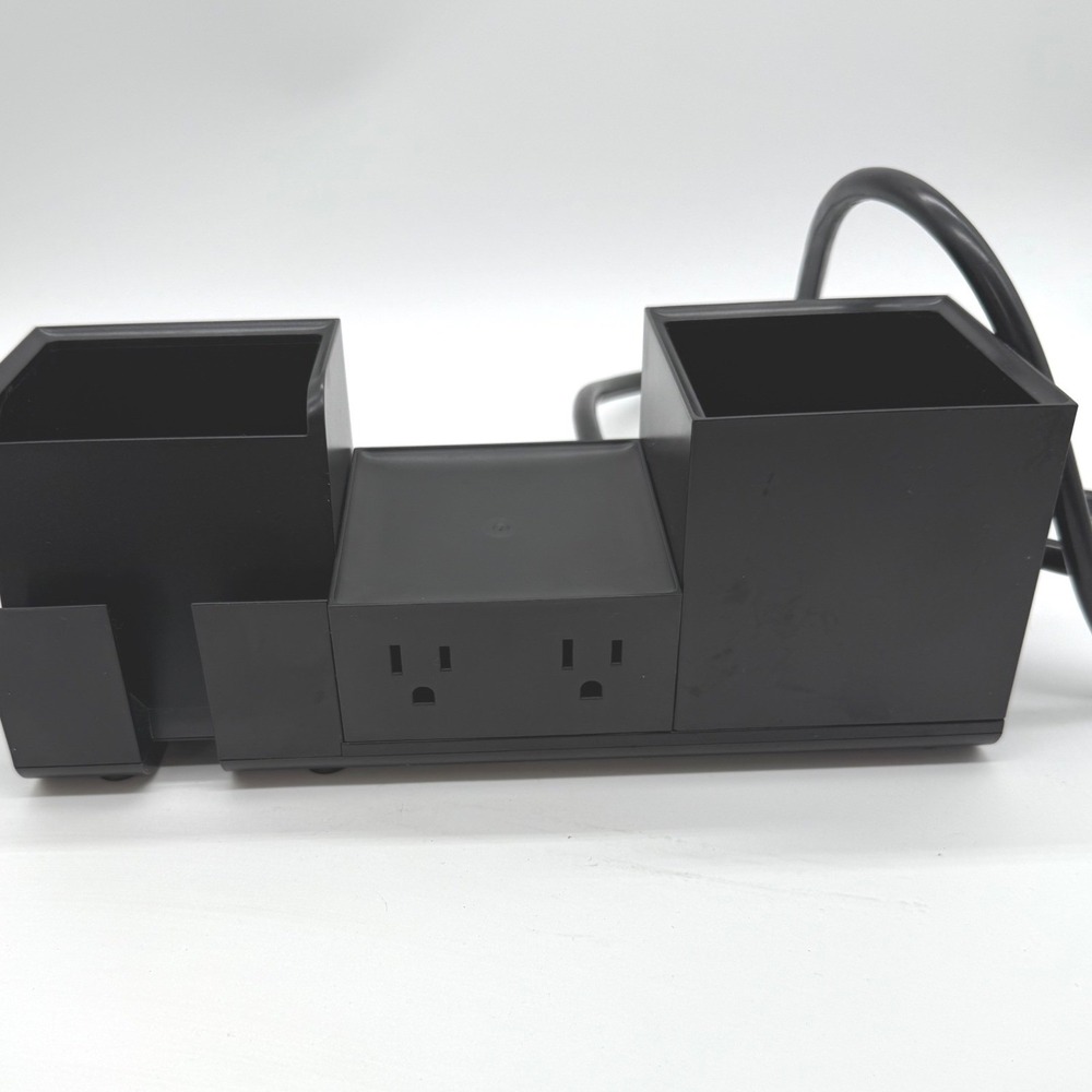 Bostitch Desk Organizer, Outlet USB Ports, phone Charging,‎ Black configurable